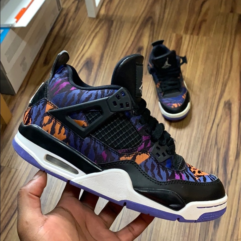 Air Jordan 4 Retro SE GG Rush Violet 19 Youth
